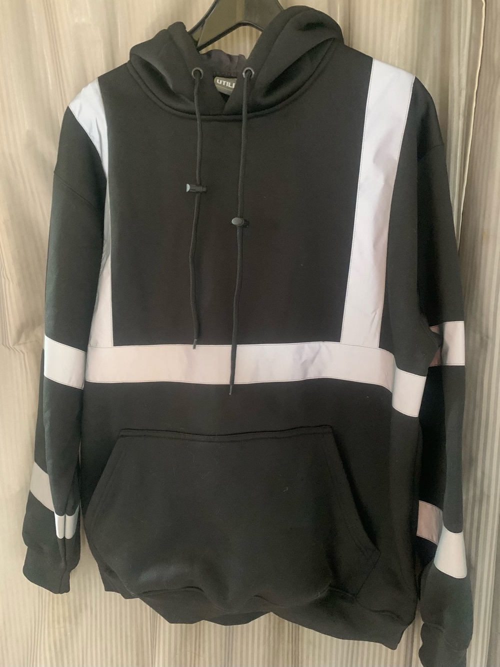 Men's Black Enhanced Visibility Softshell Hoodie